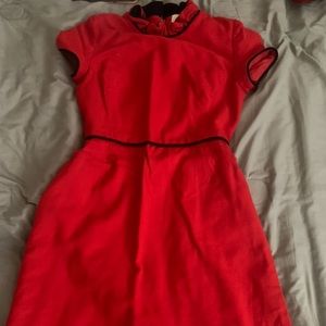 Vintage Kate spade red and black dress